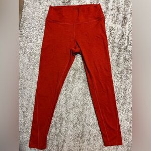 Fleo Apex Contour Legging 7/8 length mid rise size medium color red